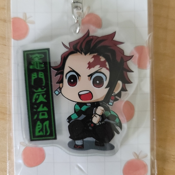 Demon Slayer TANJIRO KAMADO Acrylic Stand Keychain Pin - Picture 3 of 8